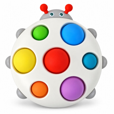 Tablero Mordedor Flipping Juego Sensorial Bebé Huanger Multicolor