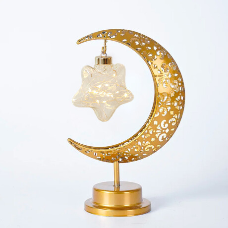 Lámpara Media Luna De metal Estrella