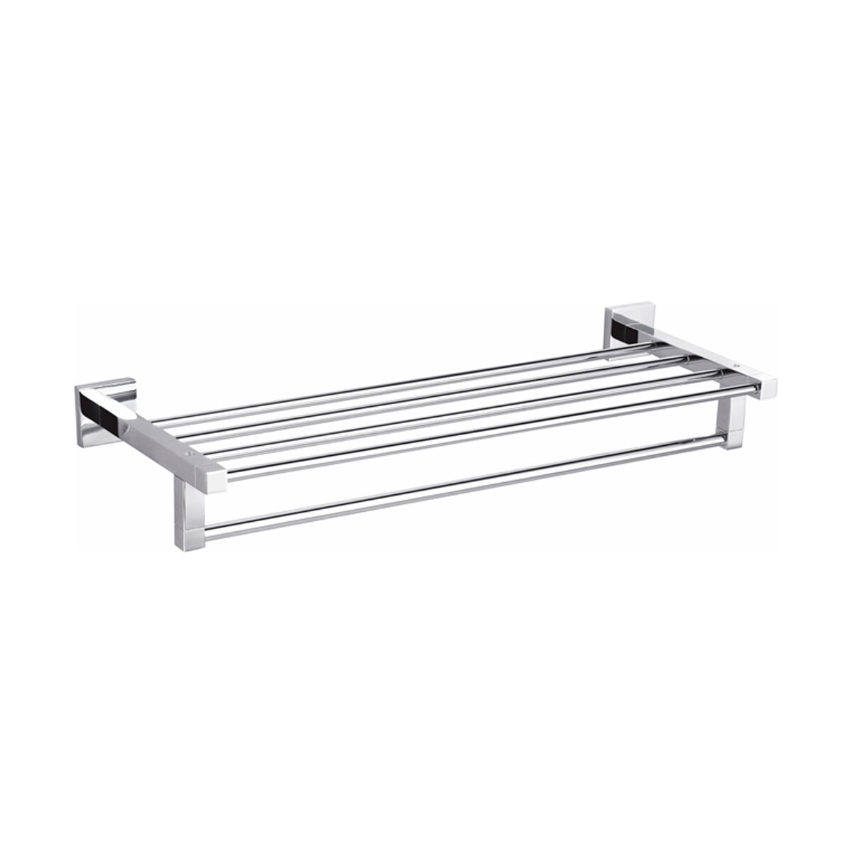 Toallero Repisa Metal Manchester Cromo Brillante 60 Cm 