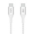 Belkin Cable Trenzado USB-C a USB-C 240W (2m) White Belkin Cable Trenzado USB-C a USB-C 240W (2m) White
