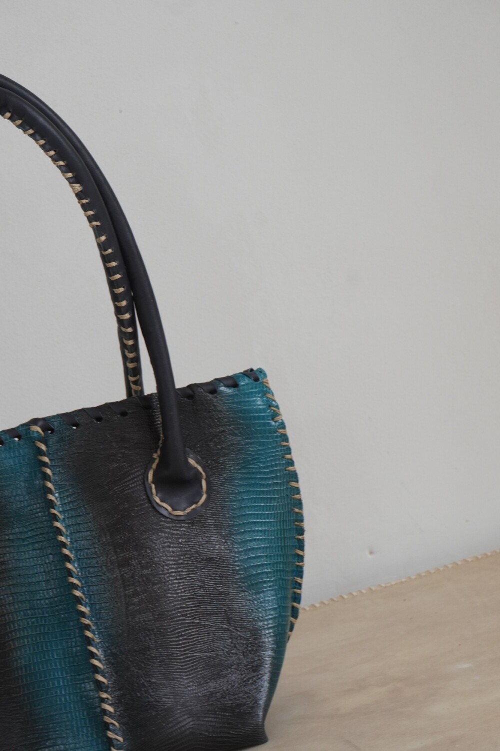 Medium Winter Bag Turquesa / Negro