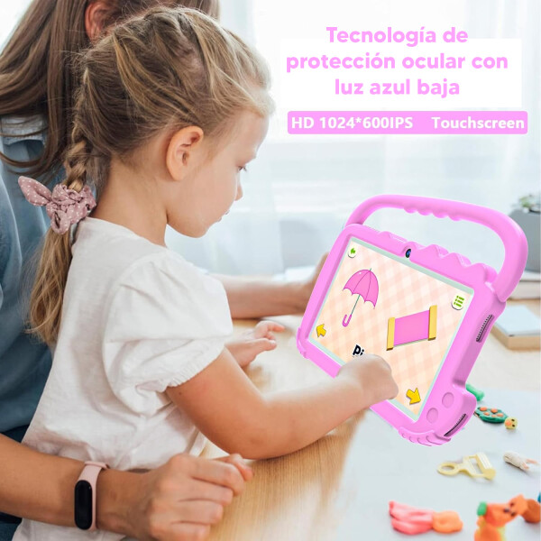 Tablet Infantil Kids 2+2gb Ram 32gb Con Lápiz ROSADO