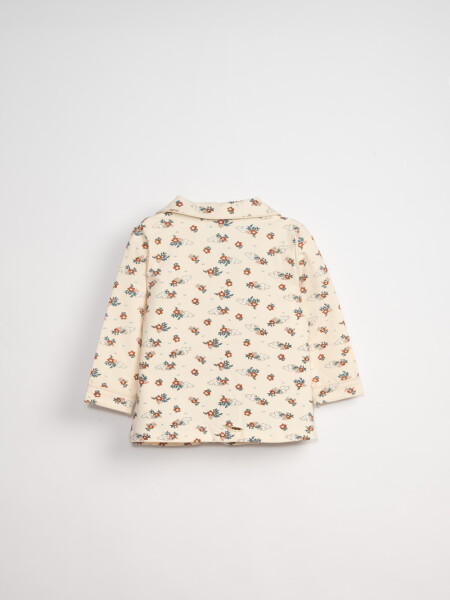 Conjunto pijama Flores Crudo