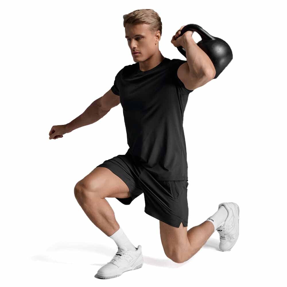 Polo Training Motion Soft Jersey Tee Hombre Black/black