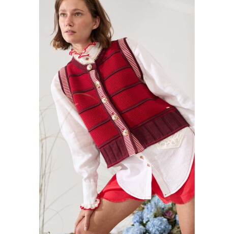 Chaleco Sweet Rojo Y Uva