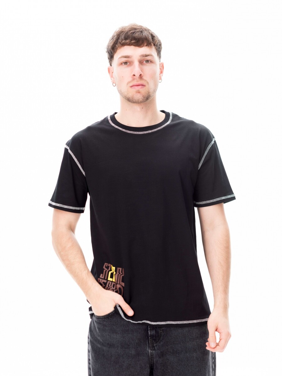 Remera Antisocial - Negro 