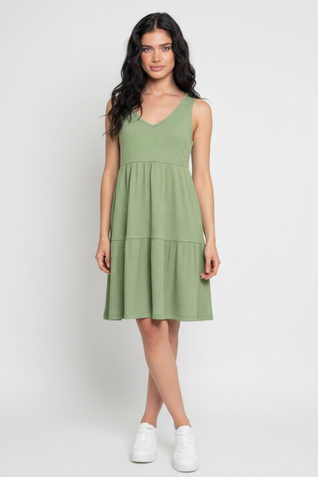 Vestido Campe Verde Claro