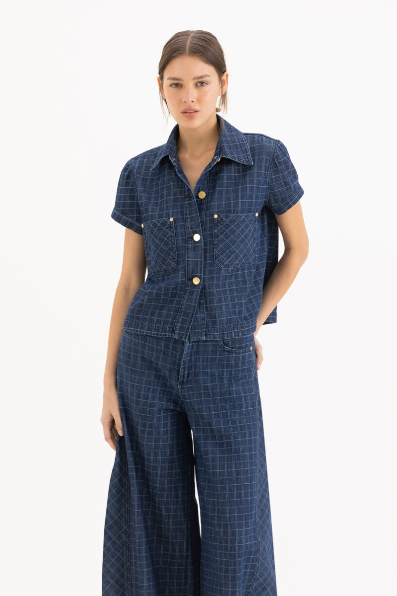 CAMISA CHECKS Azul