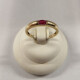Anillo estilo cartier en oro 9Kt. con Rubi Anillo estilo cartier en oro 9Kt. con Rubi