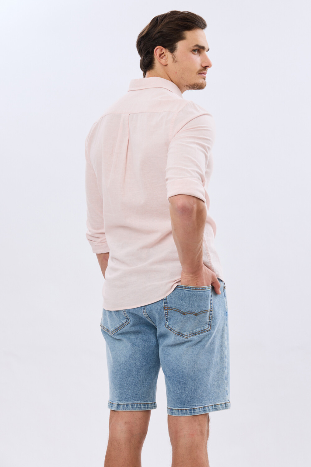 BERMUDA DE JEAN SLIM FIT Celeste