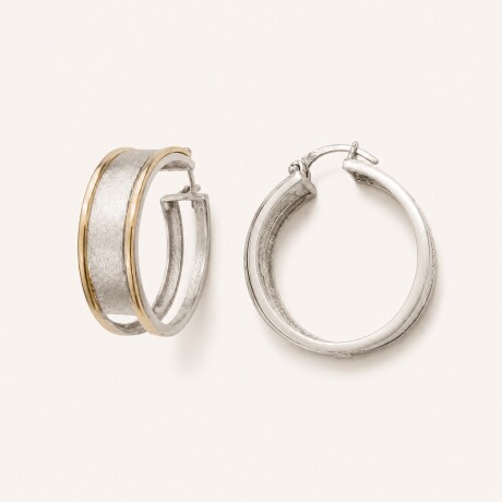 Aros Sabbia- Plata y Oro Aros Sabbia- Plata y Oro