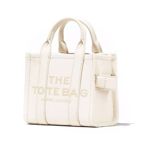 Marc Jacobs - Bolso de cuero, Mini Tote Bag Blanco