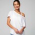Polo Manga Corta Oversized Mujer Classic White
