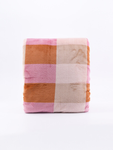 MANTA SHERPA PRINT ROSADO