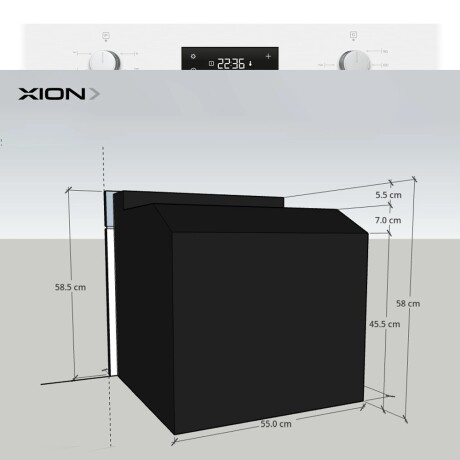Horno de empotrar digital Negro Xión XI-HDE80B-CU Horno de empotrar digital Negro Xión XI-HDE80B-CU