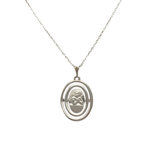 Dije Colgante Ángel de la Guarda-Plata 925-Sin piedra-CP3033 Sinpiedra