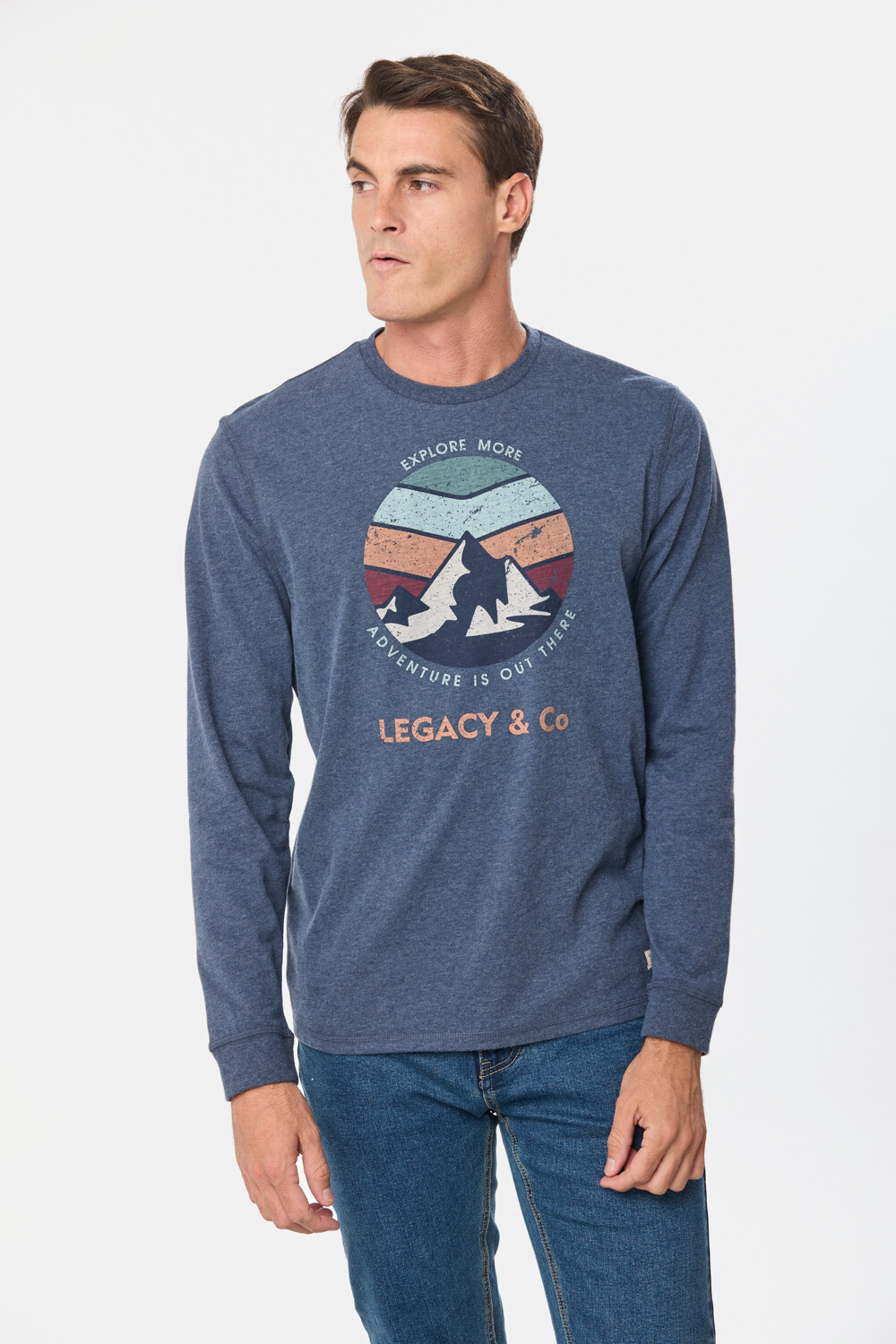 REMERA ESTAMPADA Azul