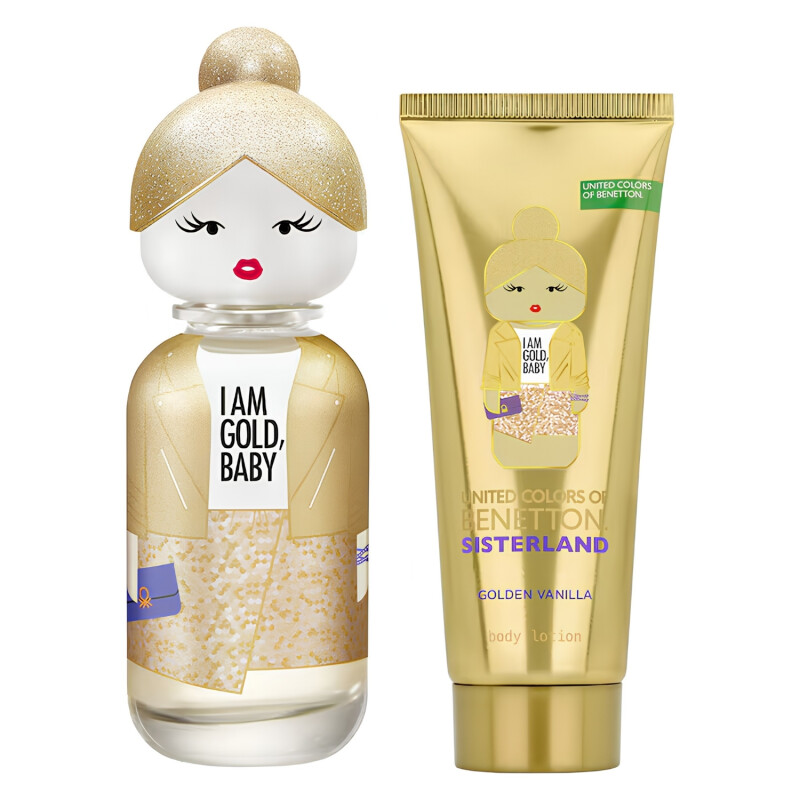 Set Benetton Sisterland Golden Vanilla Woman Edt 80 ml + Bl Set Benetton Sisterland Golden Vanilla Woman Edt 80 ml + Bl