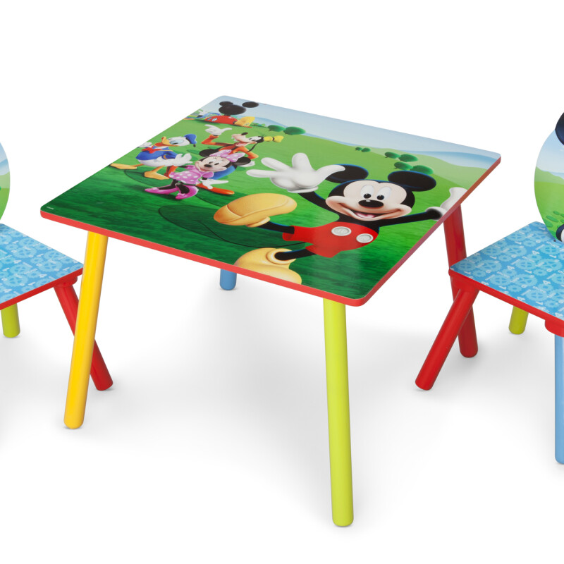 Juego de mesa y 2 sillas para niños Mickey Mouse Disney Juego de mesa y 2 sillas para niños Mickey Mouse Disney