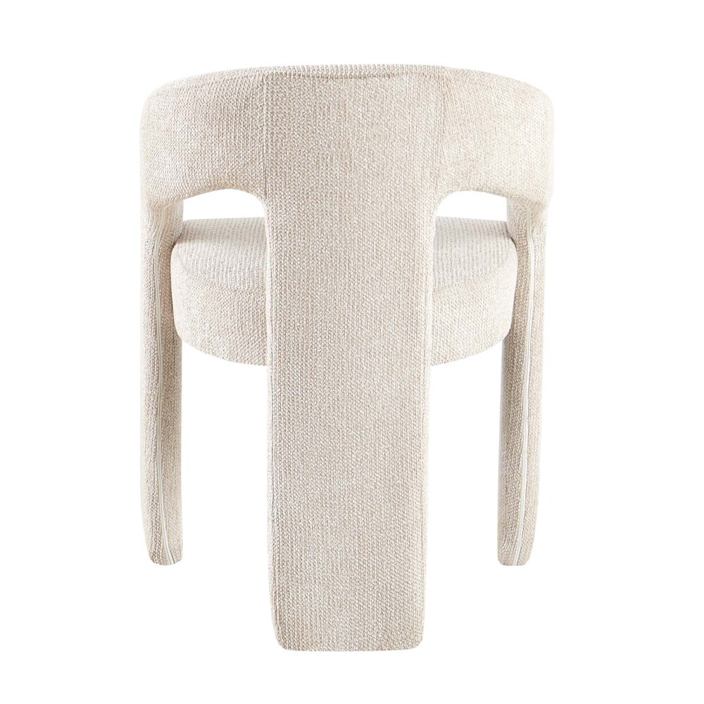 SILLA DE COMEDOR TELA MARRON JAZMÍN