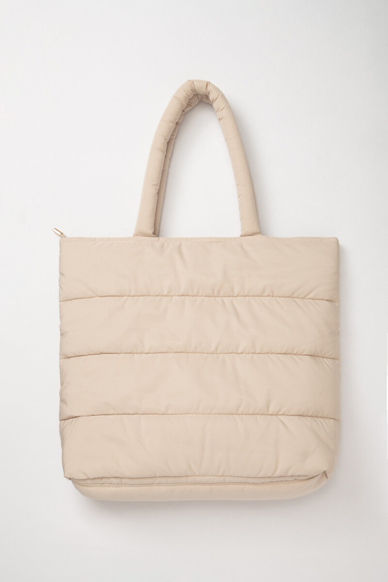 Bolso acolchado Beige