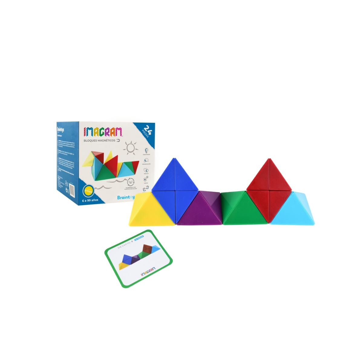 Bloques magnéticos Imagram 24 pcs 