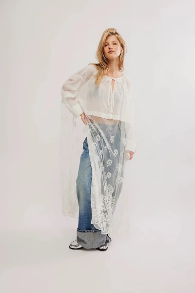 WILLOW MAXI TOP Blanco