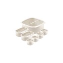 JUEGO DE 7 VIANDAS POTES CON TAPA TRAMONTINA JUEGO DE 7 VIANDAS POTES CON TAPA TRAMONTINA
