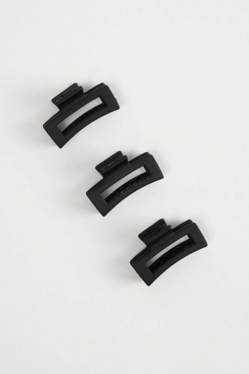 Pack x 3 pinzas Negro