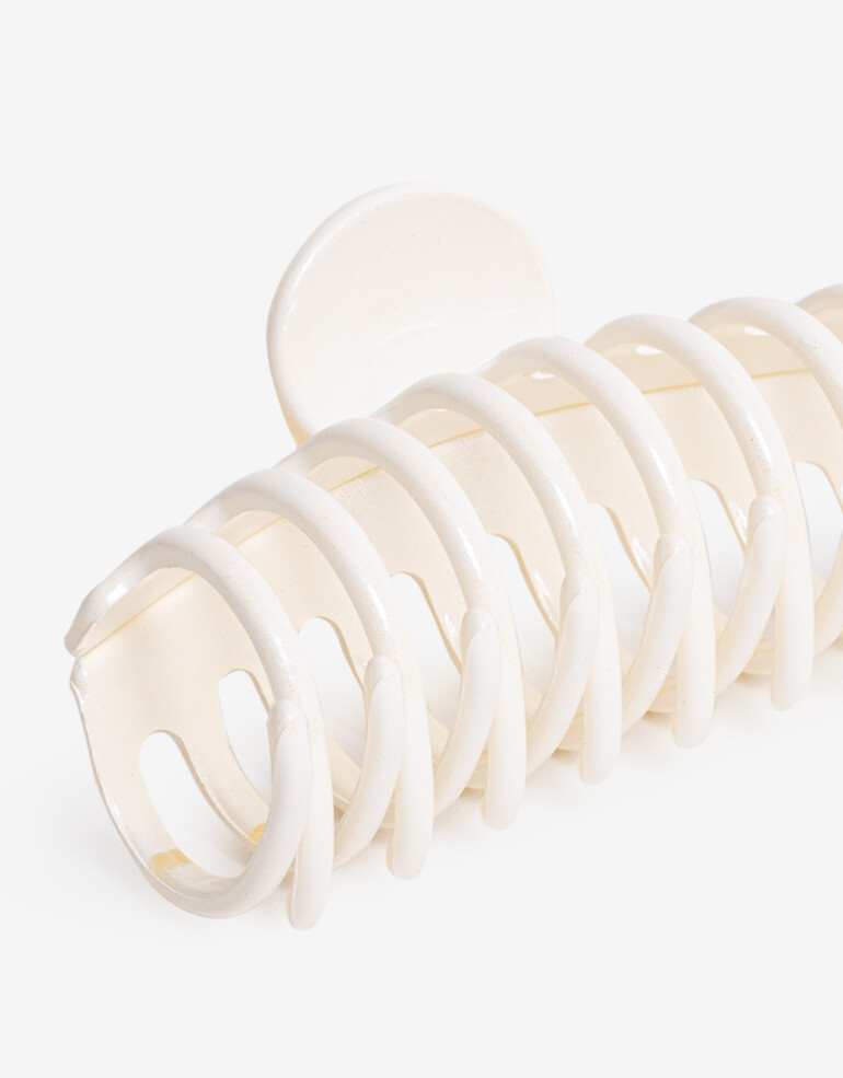 Broche Acrilico Broche Maxi Acrílico - Blanco Nacarado/perlado