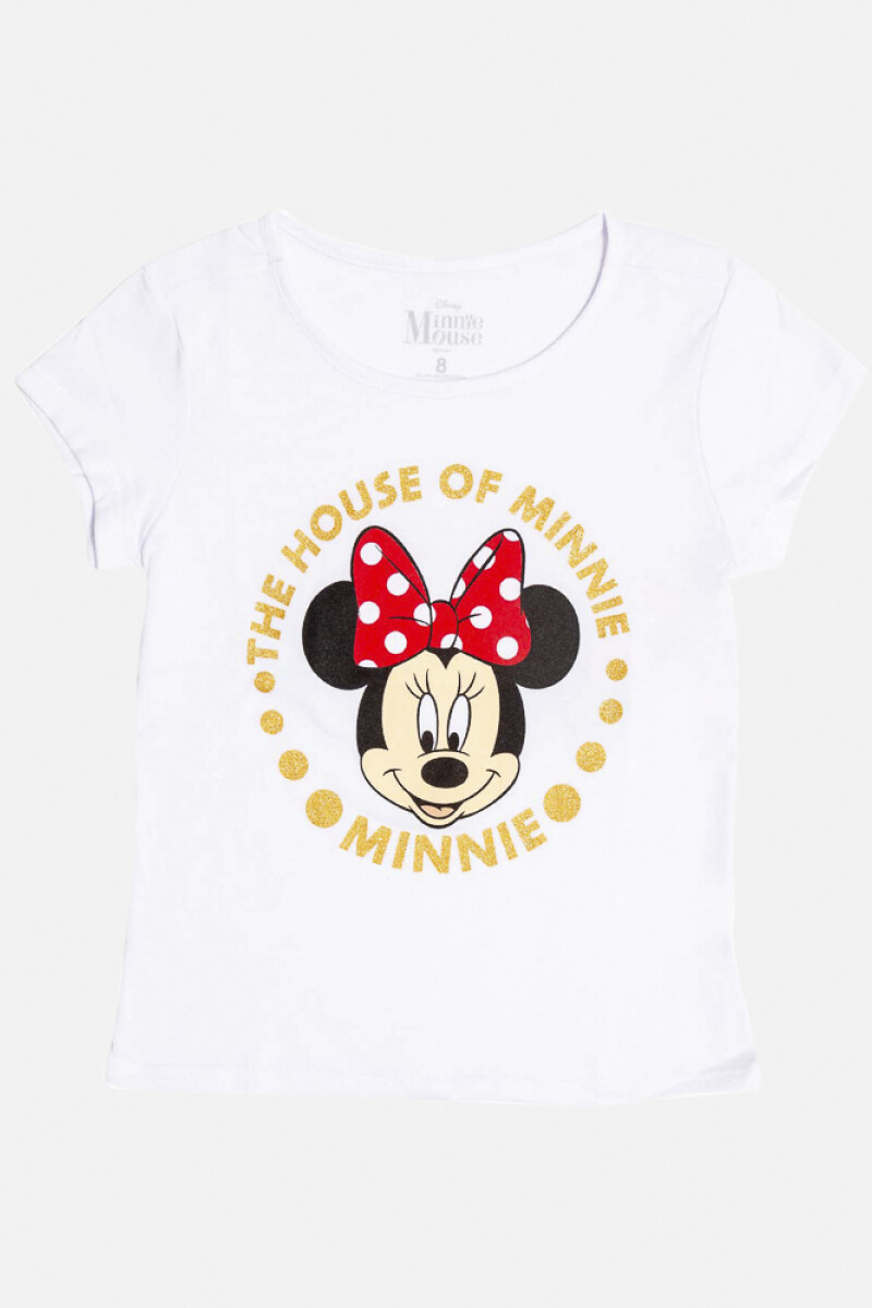 T-shirt de niña Minnie BLANCO