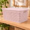 Caja simil ratán 25 lts ROSADO