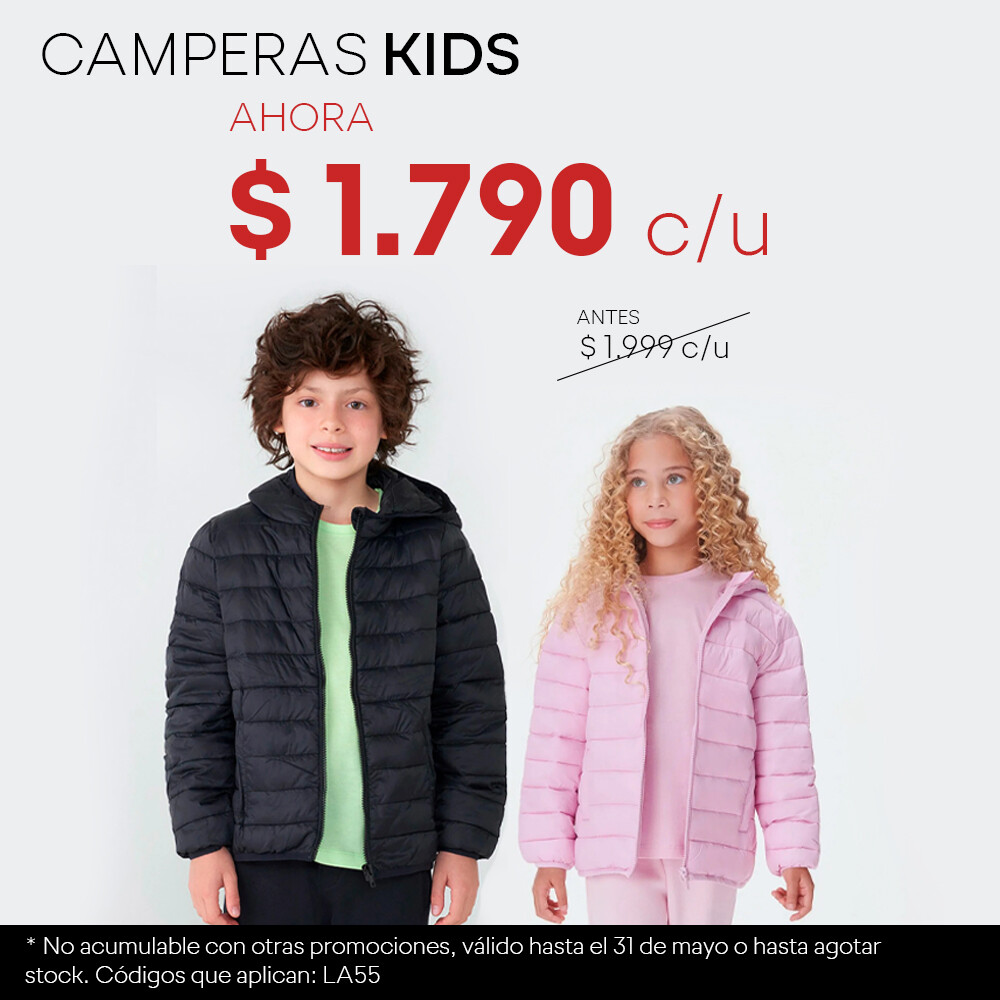 PROMO CAMPERAS KIDS