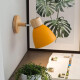 Lampara Aplique De Pared Nordica Led Moderna Amarillo