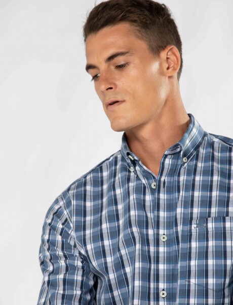 CAMISA A CUADROS Piedra