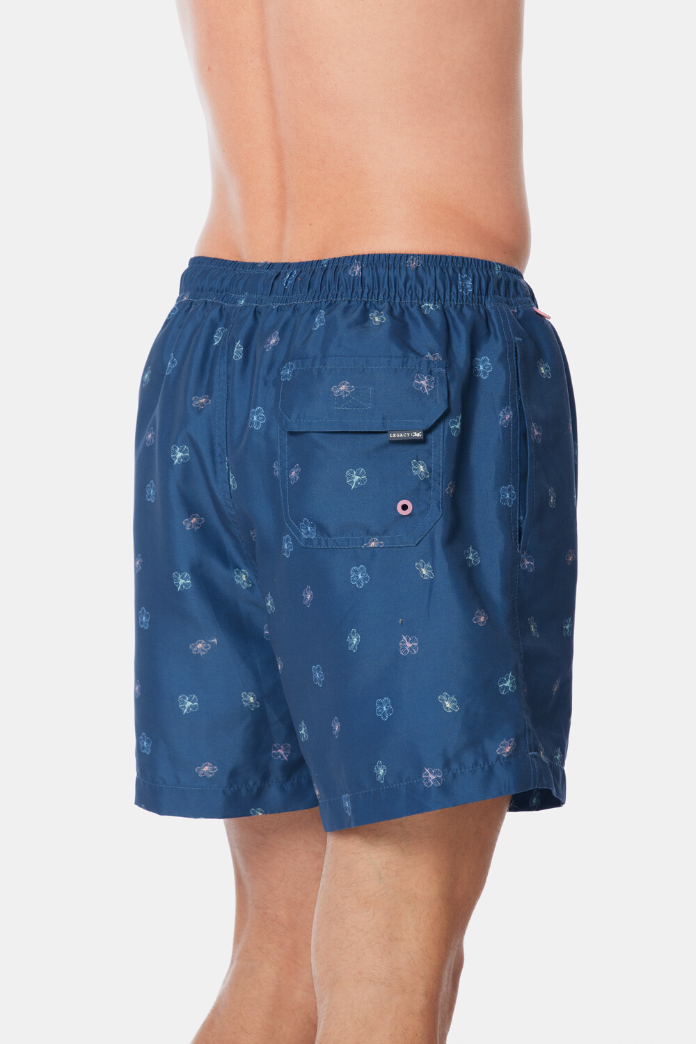 SHORT DE BAÑO ESTAMPADO Azul