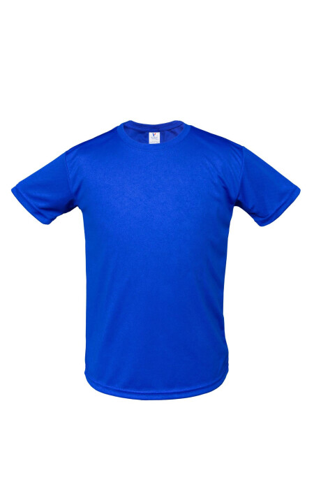 Camiseta a la base dry fit de niño Royal
