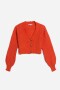Cardigan con manga balloon NARANJA