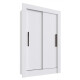 Ropero Placard 2 Puertas Corredizas Dormitorio Blanco