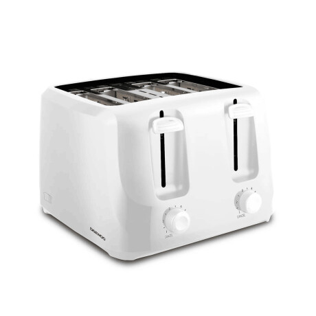 Tostadora eléctrica 4 panes Daewoo | 6 Niveles | Color blanco Tostadora eléctrica 4 panes Daewoo | 6 Niveles | Color blanco
