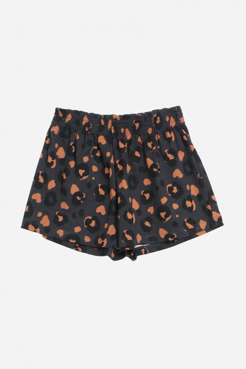 Short animal print - Gris oscuro 