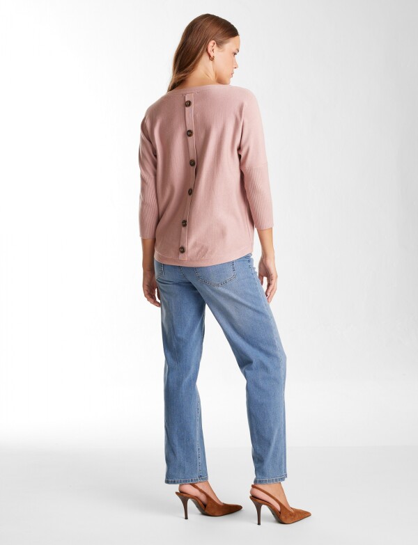 Buzo Espalda Botones ROSA OSCURO