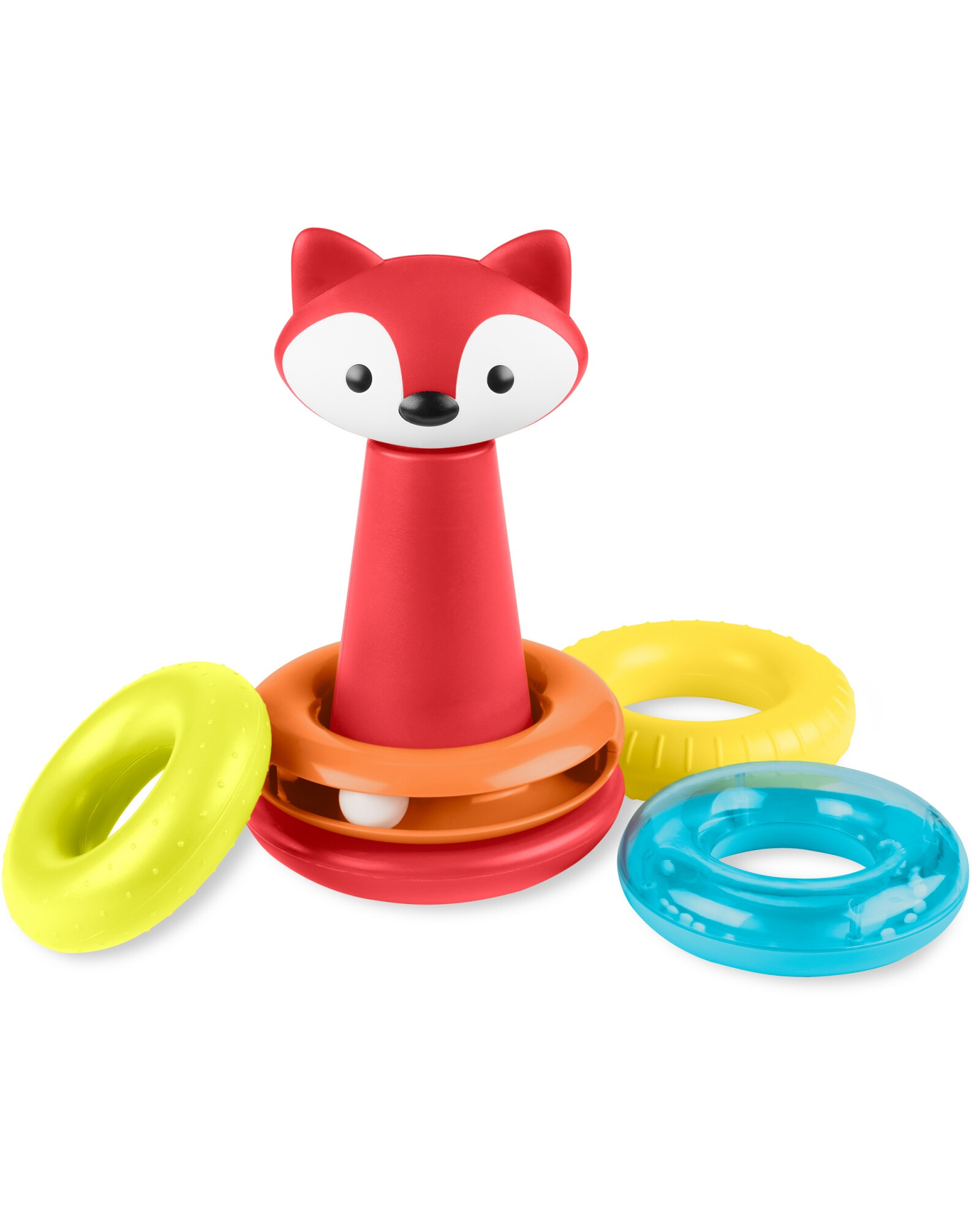 Juego de aros apilables, diseño zorro Juego de aros apilables, diseño zorro