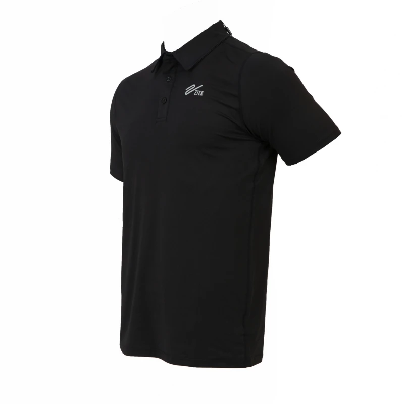 Polo Aplus Solid de Hombre Negro