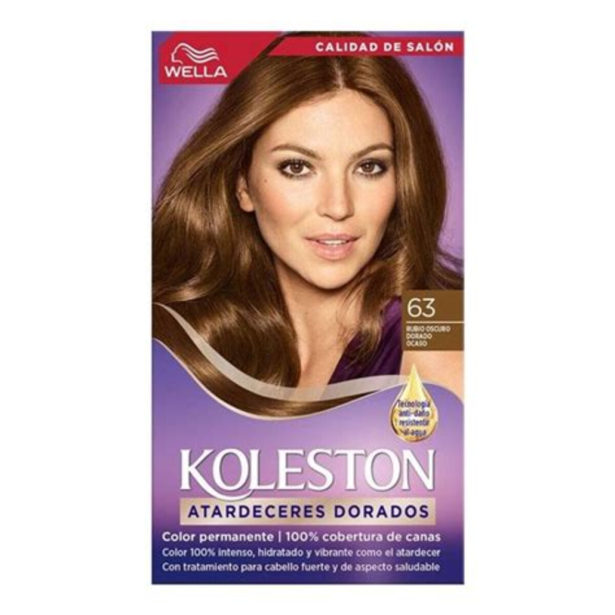 Tinta Koleston Kit N°63 Rubio Oscuro Dorado 