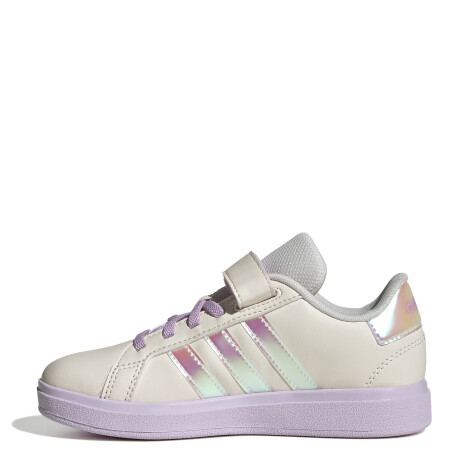 Championes Infantiles Adidas Grand Court 2.0 Natural - Lila