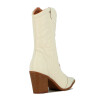 Bota Vizzano Mujer Taco 9cm Blanco
