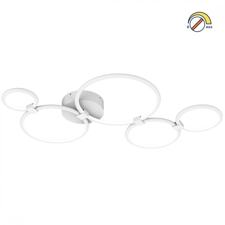 Plafón Led diseño cinco anillos blanco 50W Dimerizable Plafón Led diseño cinco anillos blanco 50W Dimerizable