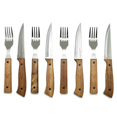 Set Cuchillos y Tenedores Wayu 8 piezas