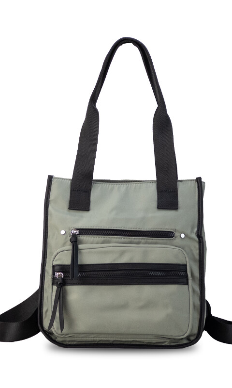 MOCHILA CARTERA CRETA VERDE MILITAR